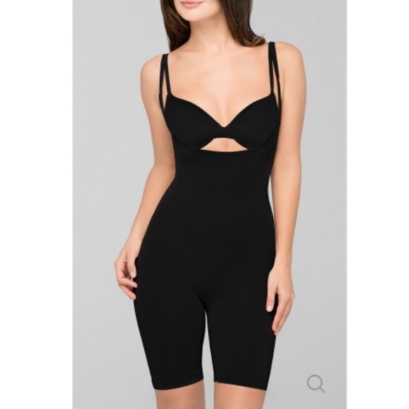 LAST ONE AVAILABLE New BodyWrap Catwalk High Waist Long Leg Bodysuit Size Large - Picture 1 of 13
